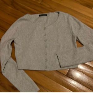 Brandy Melville grey long sleeve cardigan, one size